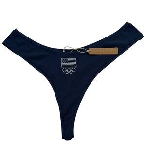 SKIMS Soft Lounge Dipped‎ Thong Team USA Navy XL
